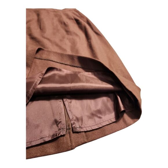Vintage Easy Pieces New York pencil skirt Chocolate brown 100% wool size 6 USA - Picture 5 of 10